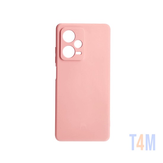 Silicone Case with Camera Shield for Xiaomi Redmi Note 12 Pro Pink